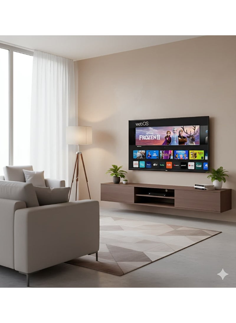 تي اي تي تلفزيون TIT الذكي فائق الوضوح 4K بتقنية QLED وWebOS مقاس 65 بوصة، مزود بتقنية Wi-Fi مدمجة، اللون: أسود | T65W525 - Image 3